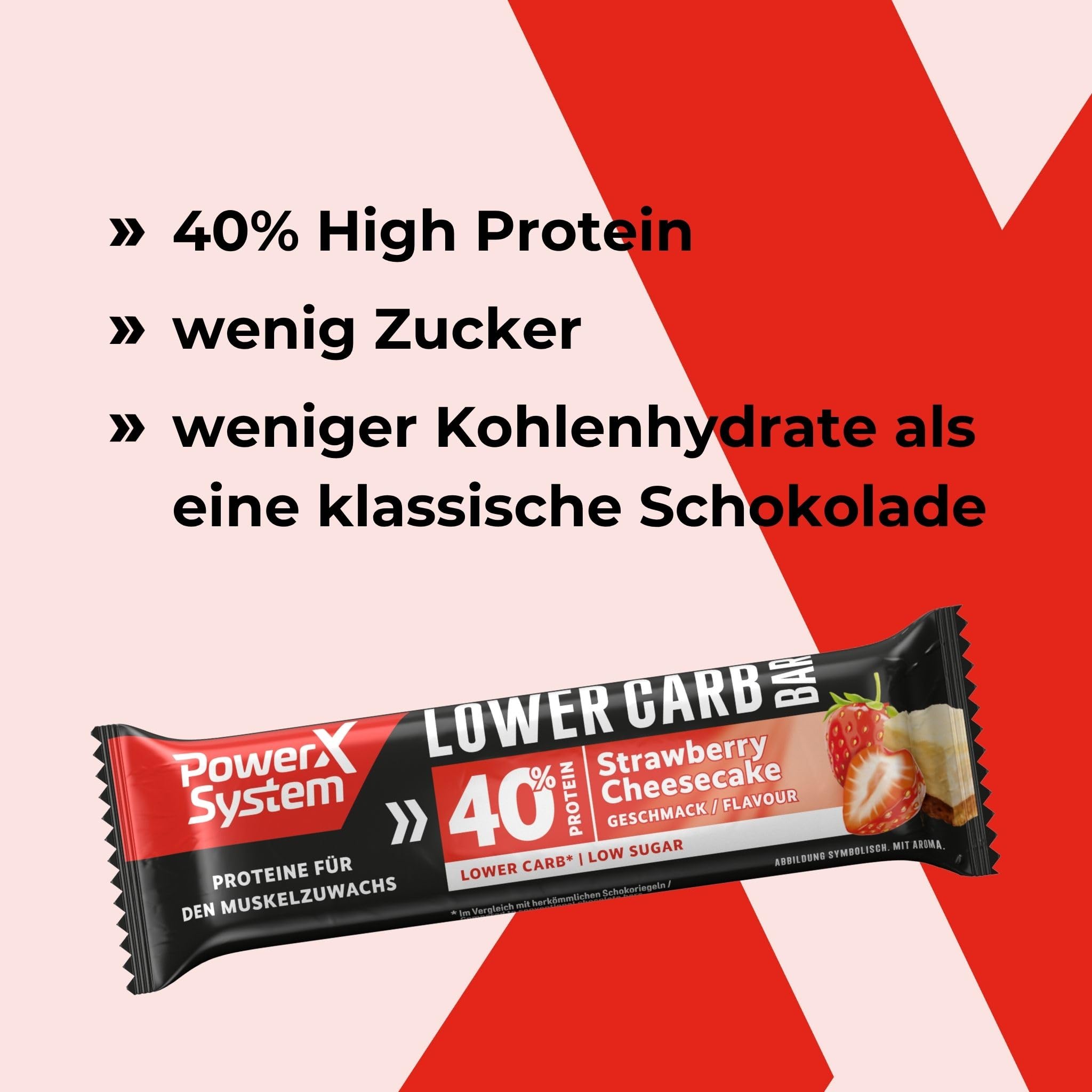 power-system-lower-carb-bar-strawberry-cheesecake-40-protein-28-x-40-g image 3