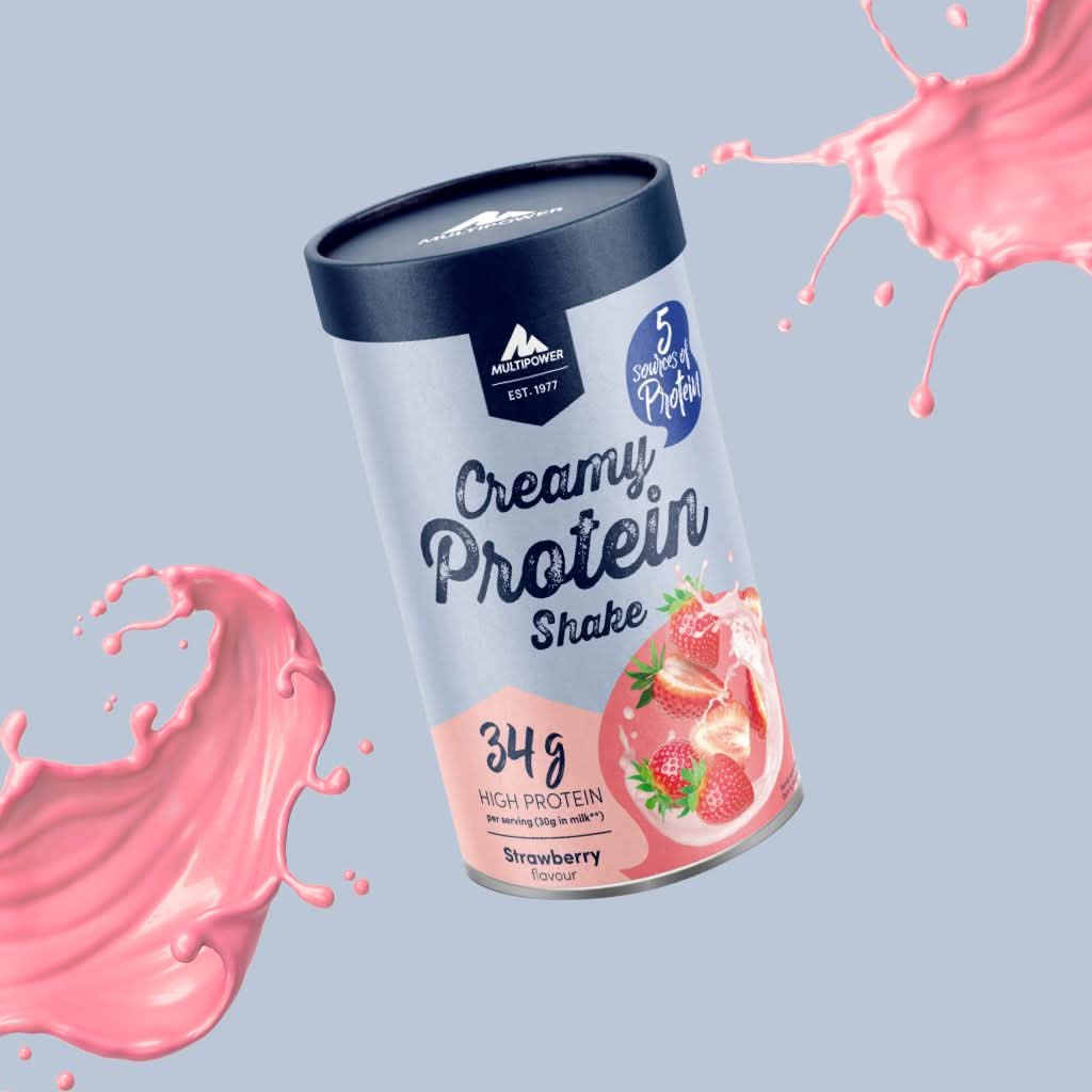multipower-creamy-protein-pulver-erdbeere-420g image 1