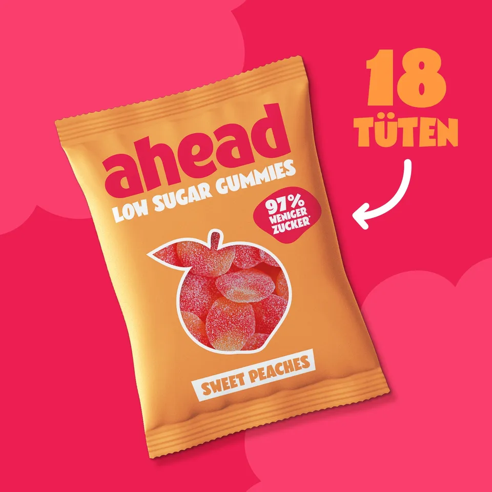 ahead-sweet-peaches-fruchtgummi-pfirsich-zuckerreduziert image 1