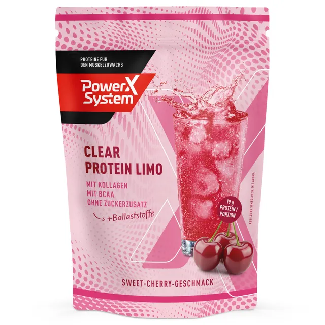 power-system-clear-protein-limo-sweet-cherry-300-g image 1