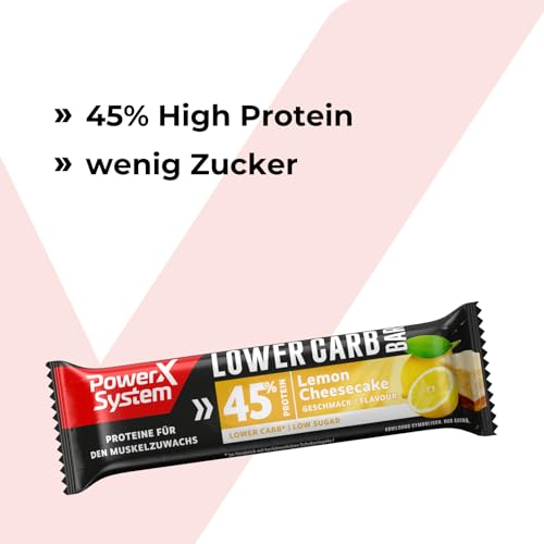 power-system-lower-carb-bar-lemon-cheesecake-28-x-40-g-45-proteinriegel-box image 8