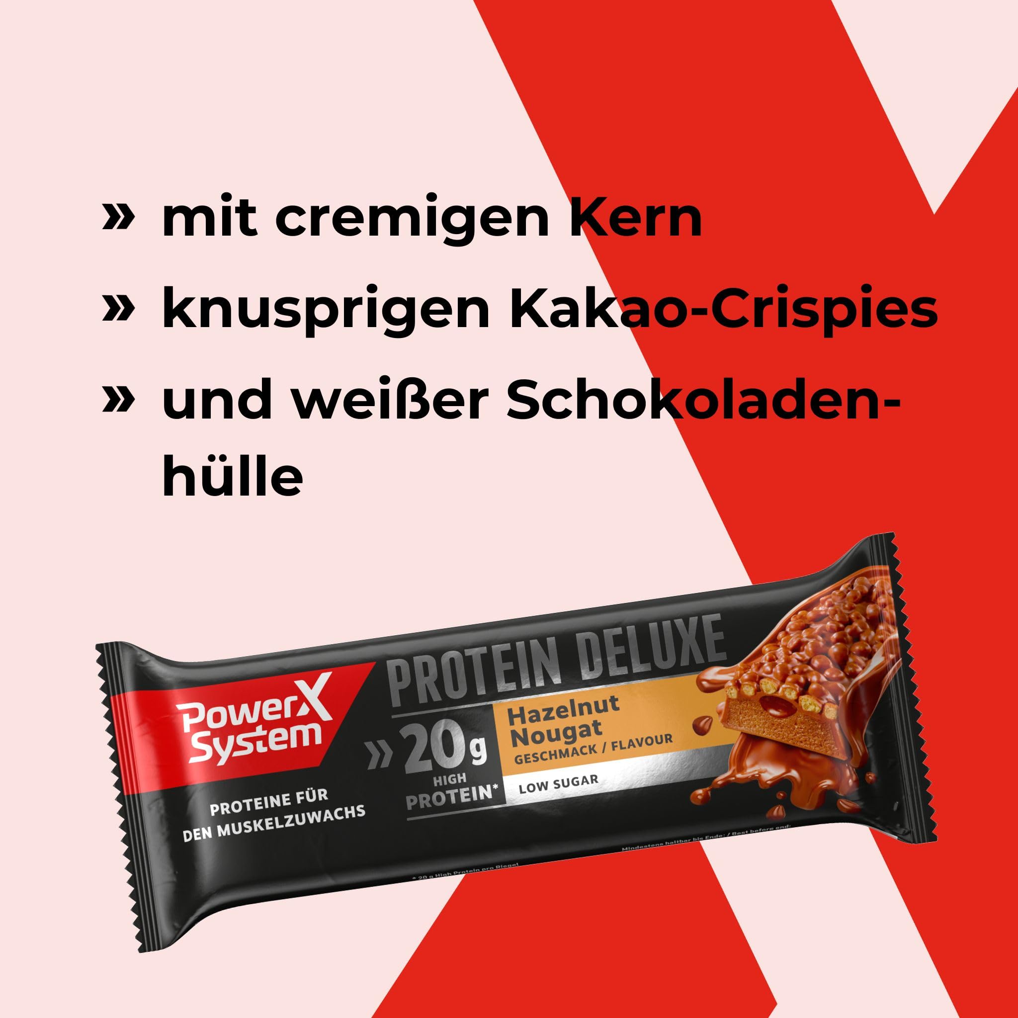 power-system-protein-deluxe-hazelnut-nougat-15-x-55-g-high-protein-low-sugar-box image 4