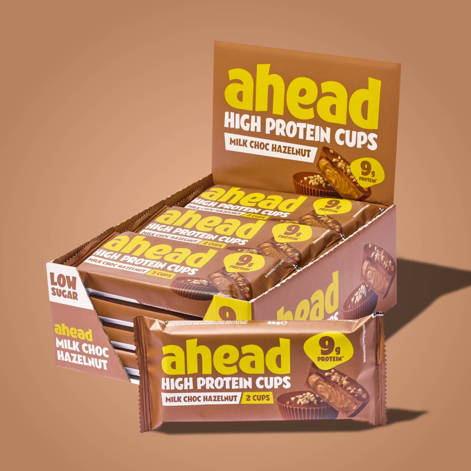 ahead-milk-choc-hazelnut-high-protein-nut-butter-cups image 1