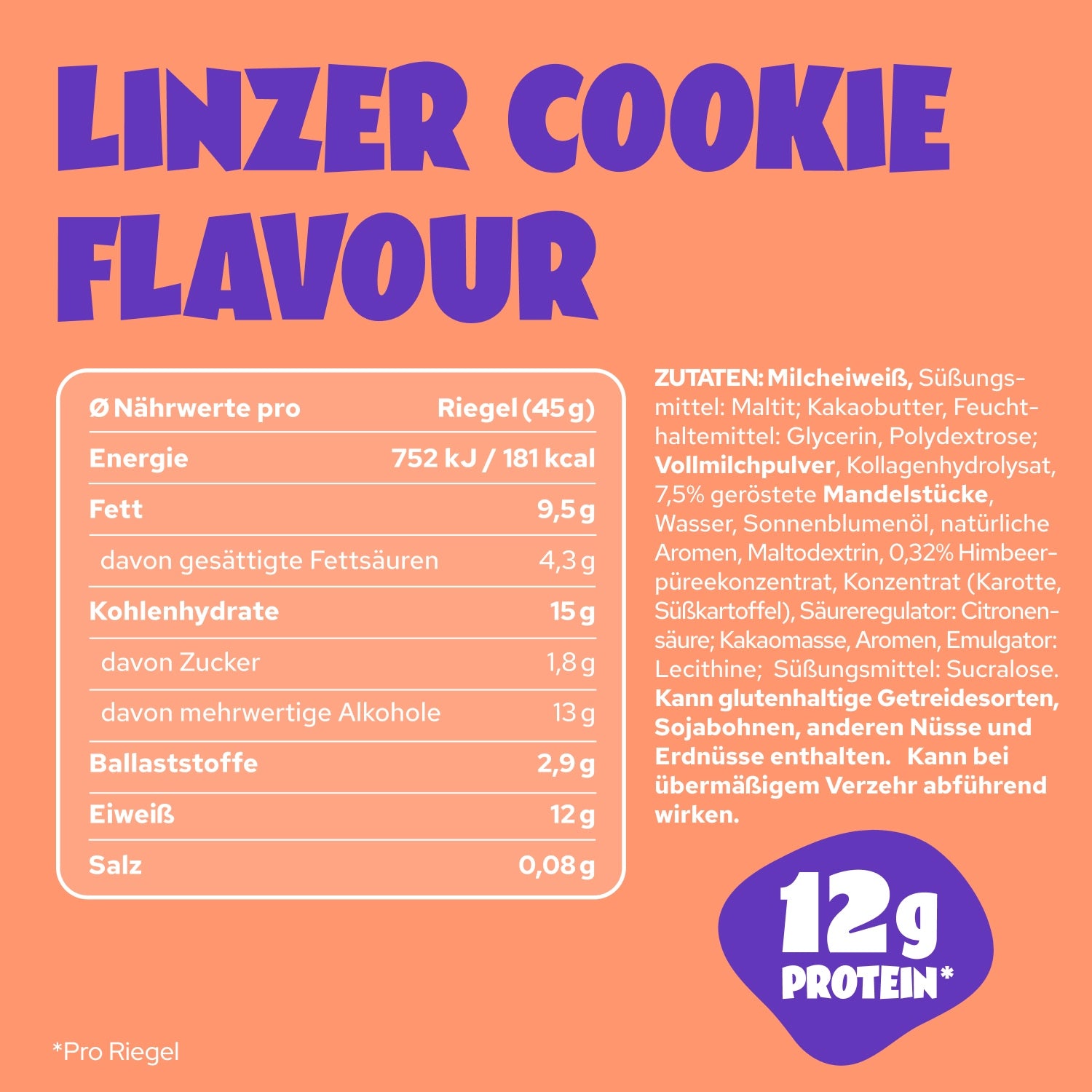 ahead-linzer-cookie-flavour-proteinriegel-ohne-zuckerzusatz image 6