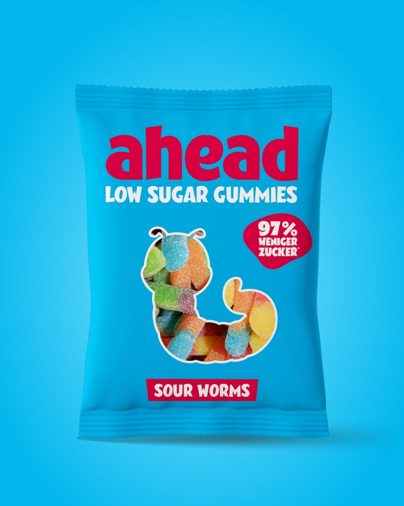 ahead-sour-worms-bundle-mehrere-packungen-s-saure-gummib-rchen-mit-56-weniger-ka image 1