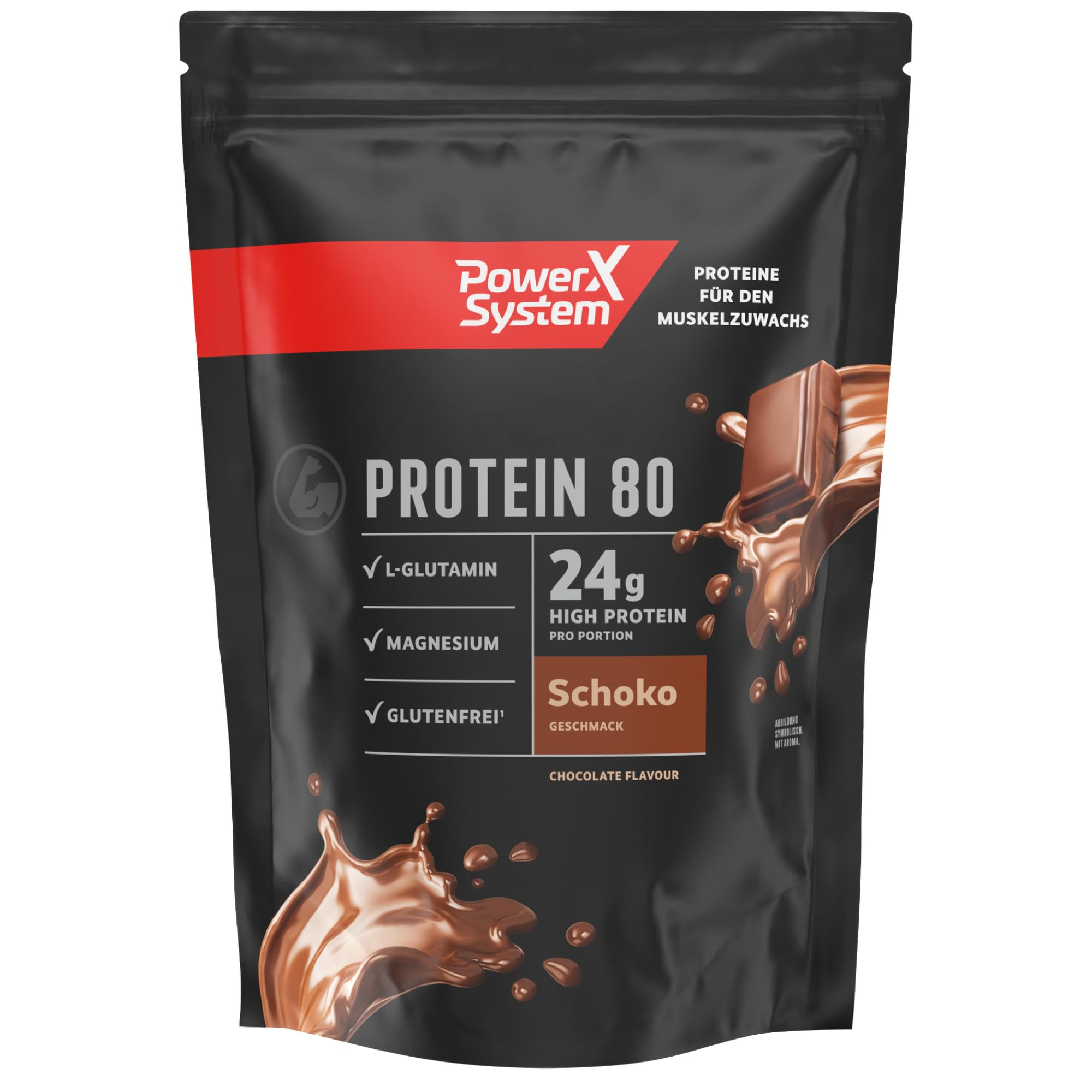 power-system-protein-80-schoko-360g-24g-eiwei image 1