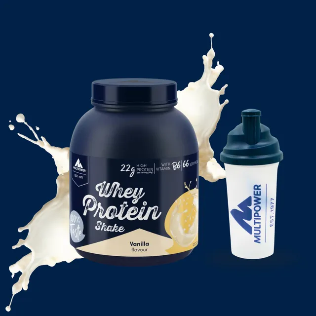 multipower-whey-protein-vanille-2000-g-inkl-gratis-700-ml-multipower-shaker image 1