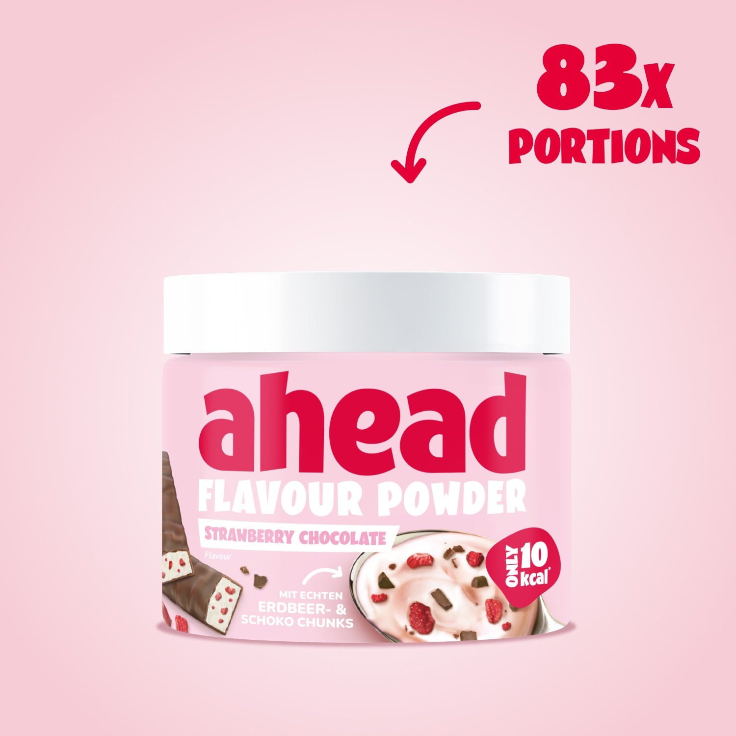 ahead-strawberry-chocolate-flavour-powder-zuckerarmes-geschmackspulver-mit-erdbe image 6