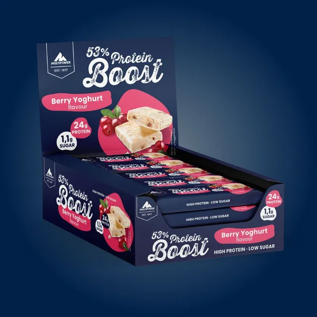 multipower-boost-proteinriegel-53-berry-joghurt-einzelriegel image 1