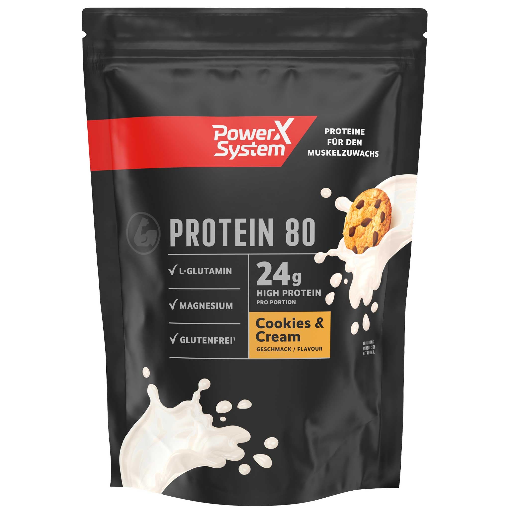 power-system-protein-80-cookies-cream-eiwei-pulver-360g image 1
