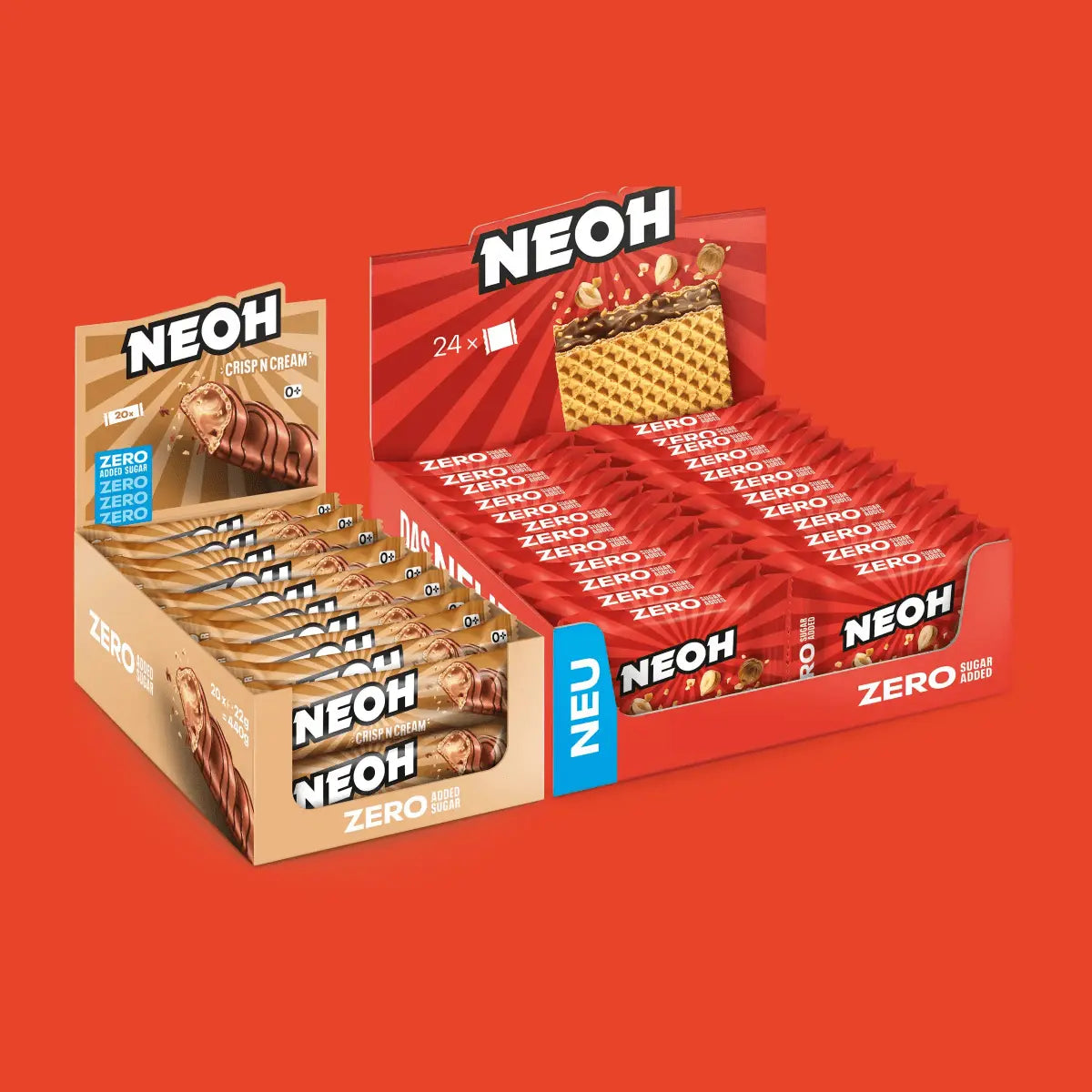 neoh-bestseller-box-waffel-riegel-duo-crisp-n-cream-hazelnut-crunch-ohne-zuckerz image 2
