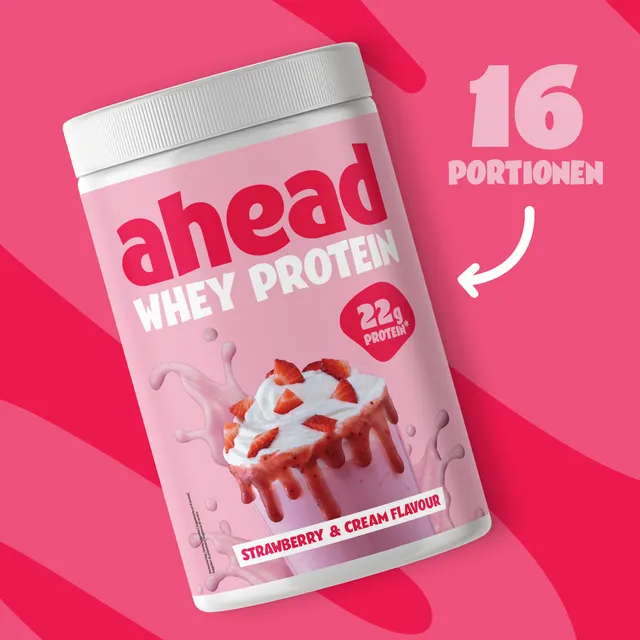 ahead-strawberry-cream-whey-protein image 1