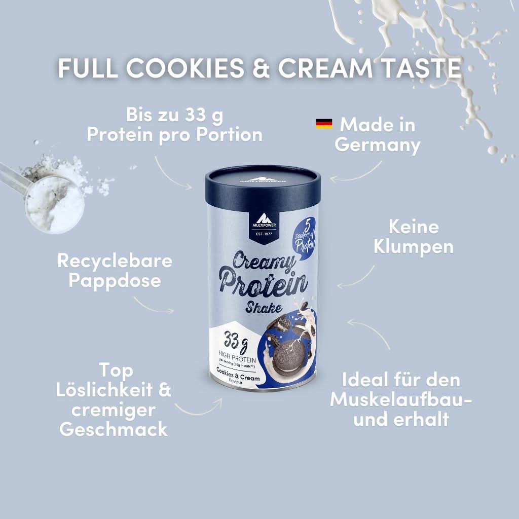multipower-creamy-protein-pulver-420g-cookies-cream image 2
