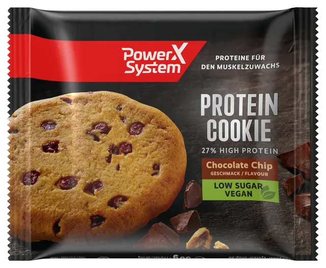 power-system-protein-cookie-chocolate-chip-vegan-50-g-14-g-protein image 1