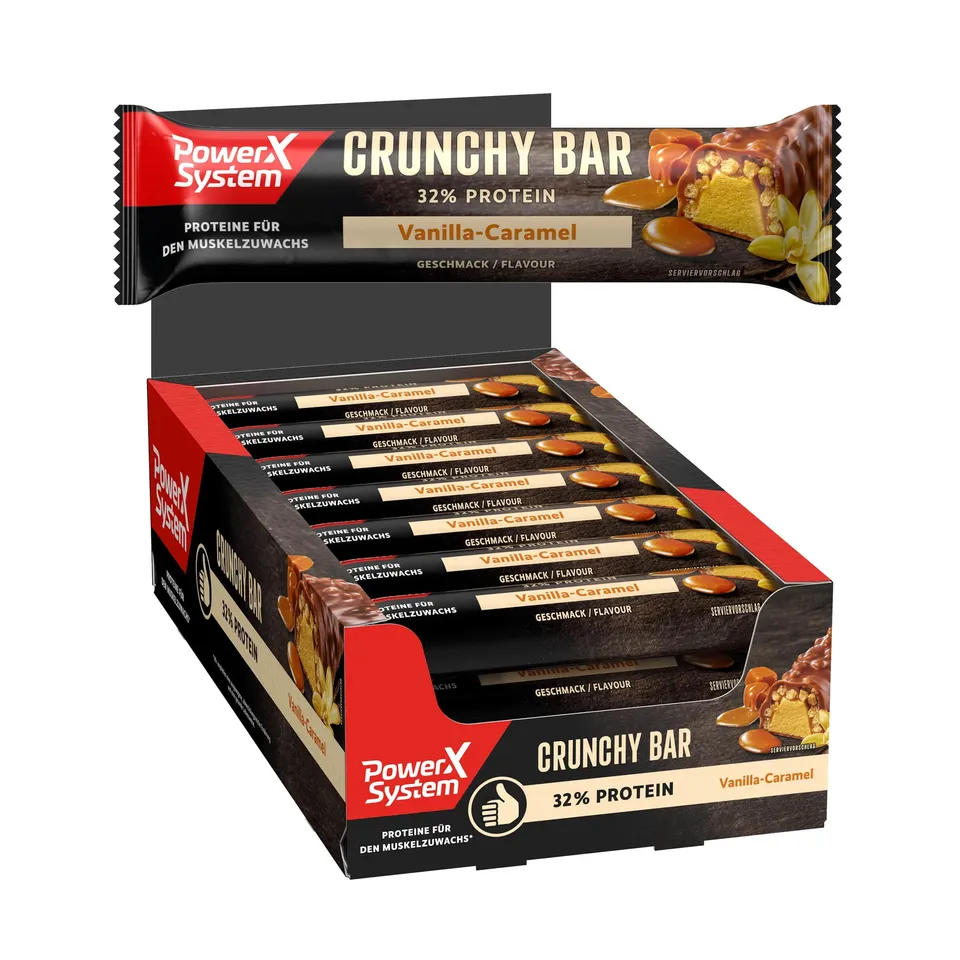 power-system-crunchy-bar-proteinriegel-vanilla-caramel-21-x-45-g image 1