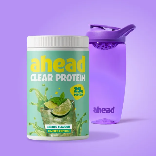 ahead-mojito-shaker-duo-clear-whey-protein-limette-minze-shaker image 1