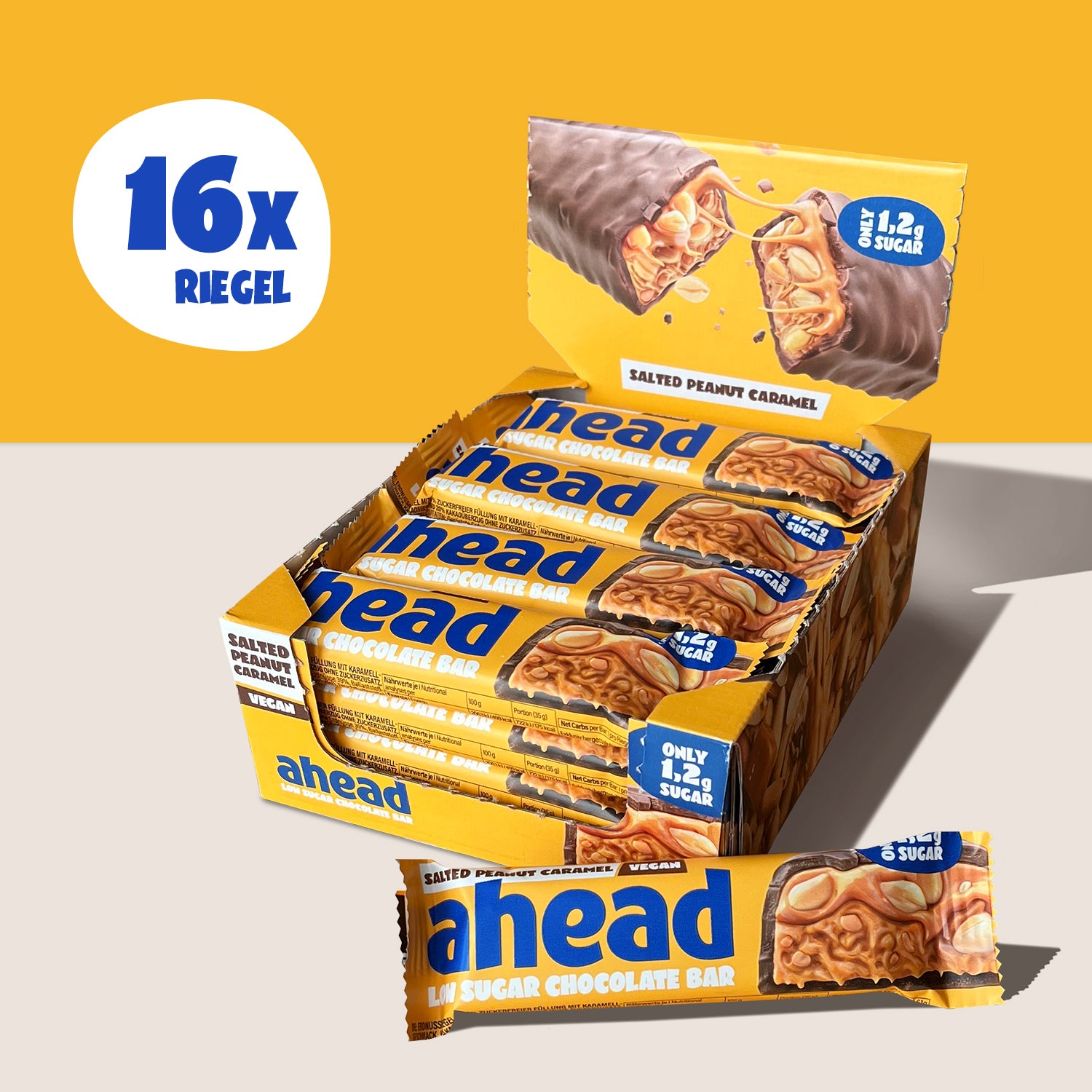 ahead-salted-peanut-caramel-low-sugar-schokoriegel-3 image 1
