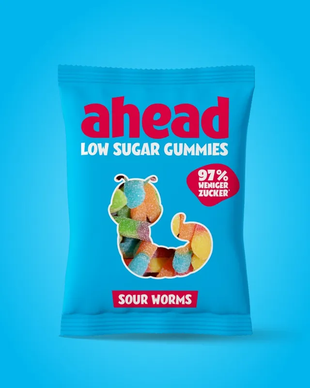 ahead-sour-worms-bundle-mehrere-packungen-s-saure-gummib-rchen-mit-56-weniger-ka image 1