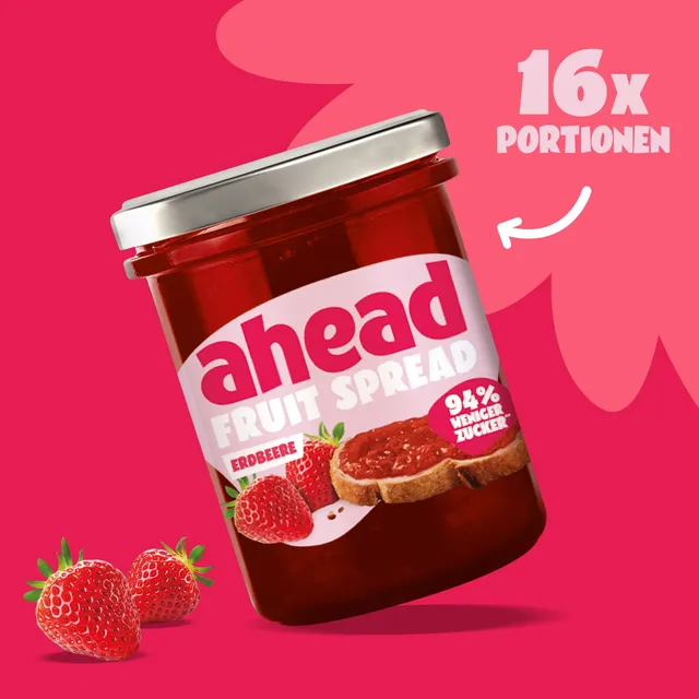 ahead-aardbei-fruit-spread-erdbeere-ohne-zuckerzusatz image 1