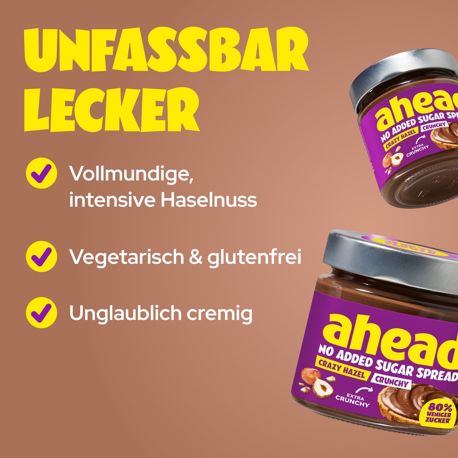 ahead-crazy-hazel-crunchy-200g-low-sugar-nusscreme-mit-knusprigen-haselnussst-ck image 5
