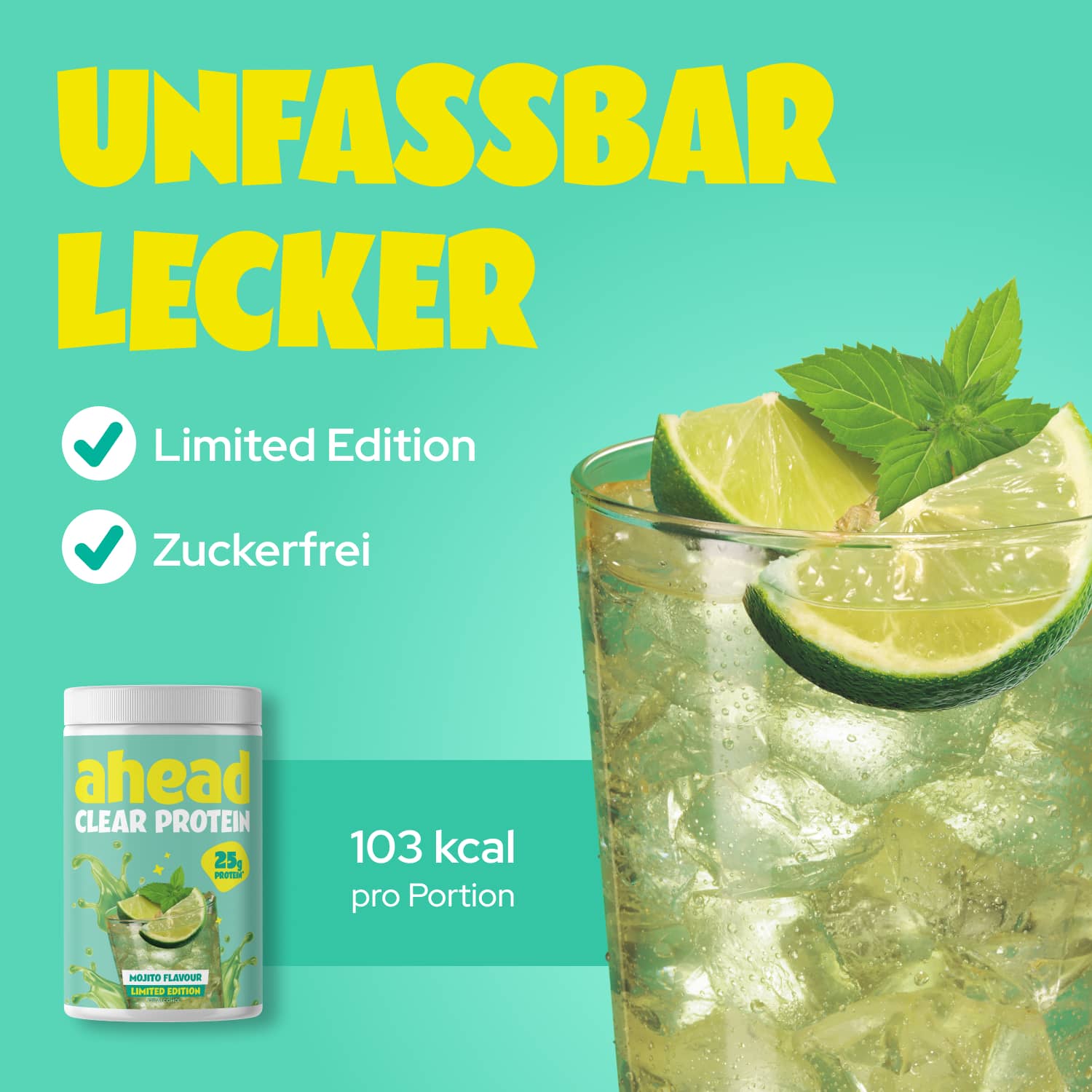 ahead-mojito-clear-whey-protein-zuckerfrei-limette-minze image 3