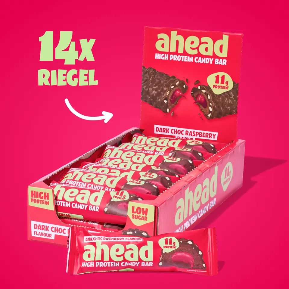 ahead-dark-chocolate-raspberry-proteinriegel image 1