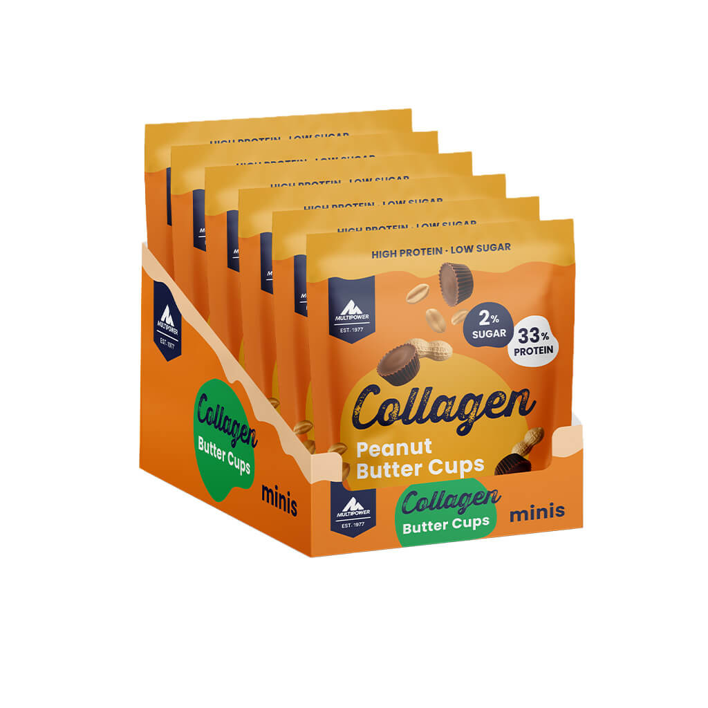 multipower-collagen-peanut-butter-cups-6x-70g-packungen-protein-snack image 1