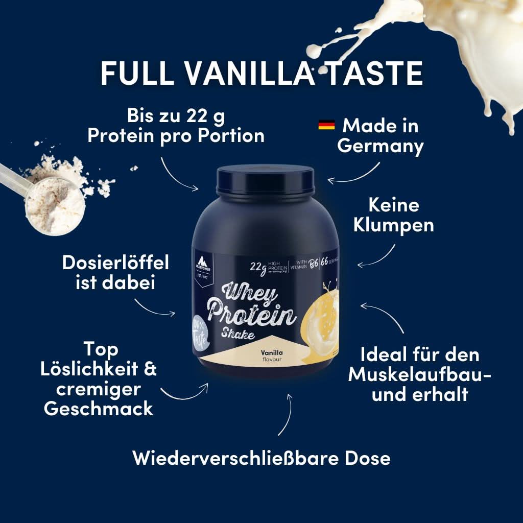 multipower-whey-proteinpulver-vanille-2kg-66-portionen image 2