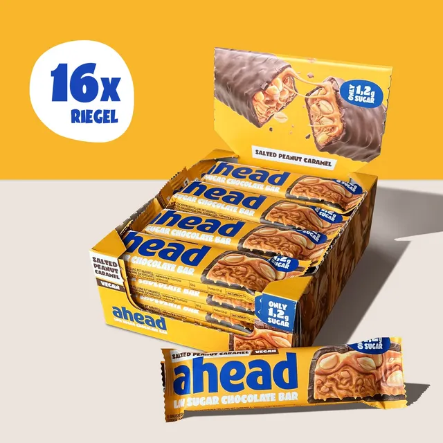 ahead-salted-peanut-caramel-low-sugar-schokoriegel image 1