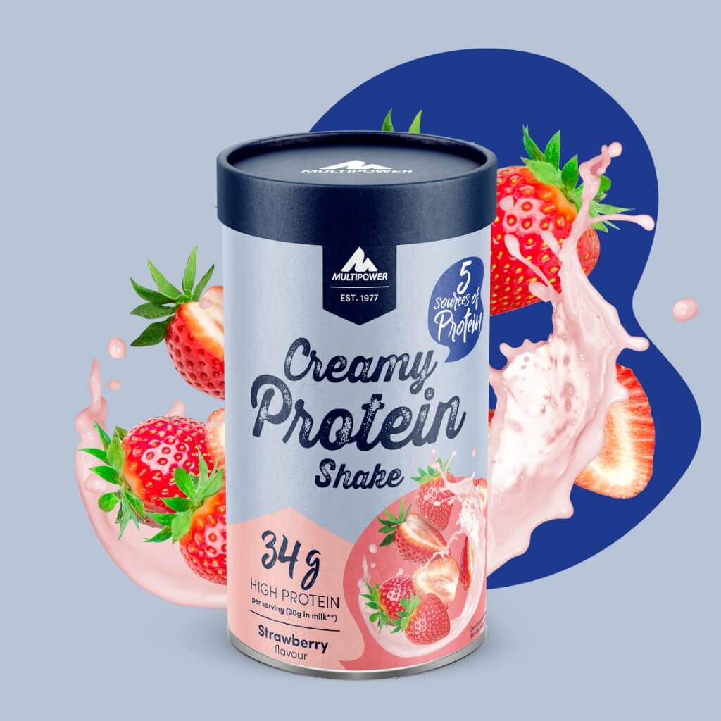multipower-creamy-protein-erdbeer-2er-vorteilspack-840-g-28-portionen-30-g image 2