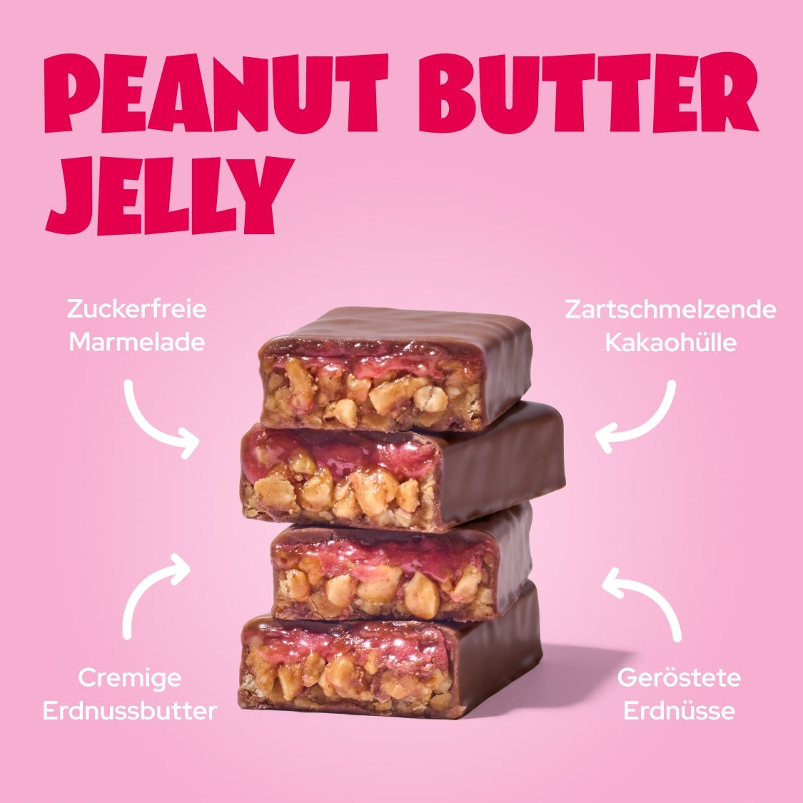 ahead-peanut-butter-jelly-low-sugar-schokoriegel-erdnussbutter-erdbeer-gelee-kak image 2