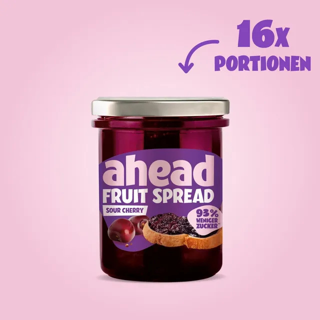 ahead-sour-cherry-fruchtaufstrich-low-sugar-sauerkirsch image 1