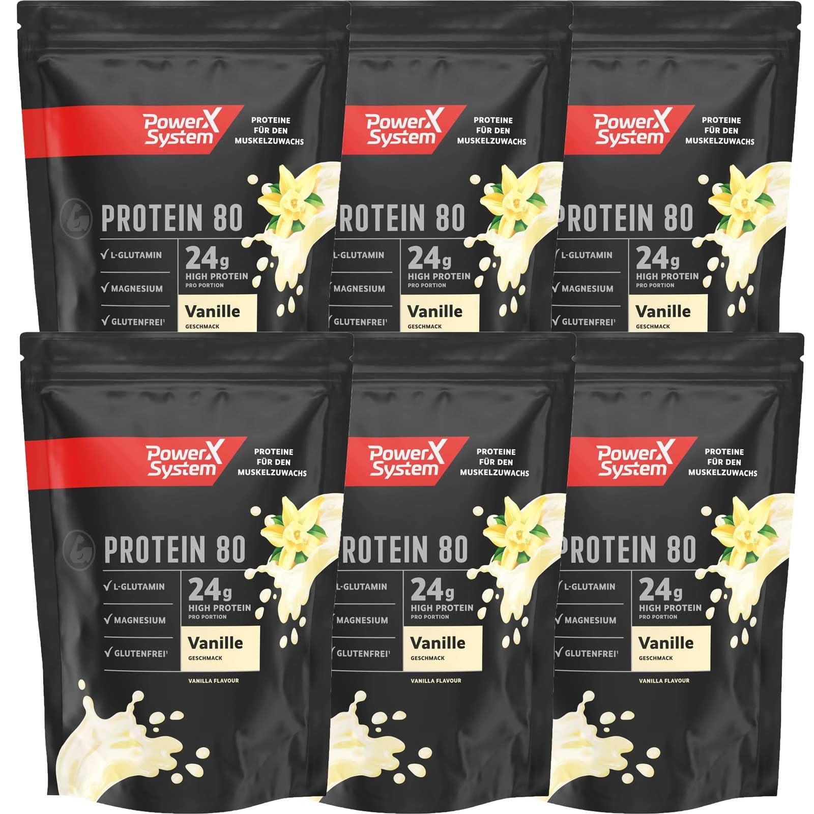 power-system-protein-80-vanille-6-x-360-g image 1