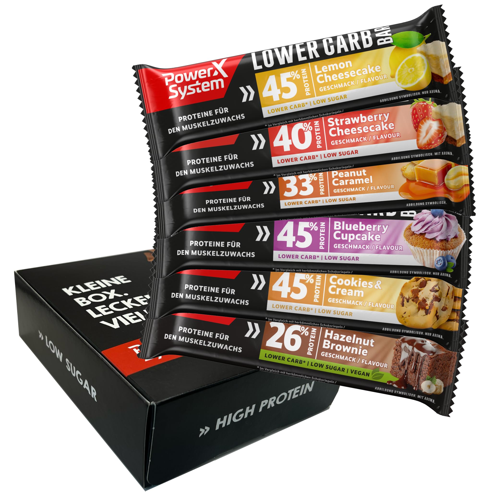 power-system-lower-carb-proteinriegel-mix-box-12er-probierset image 5