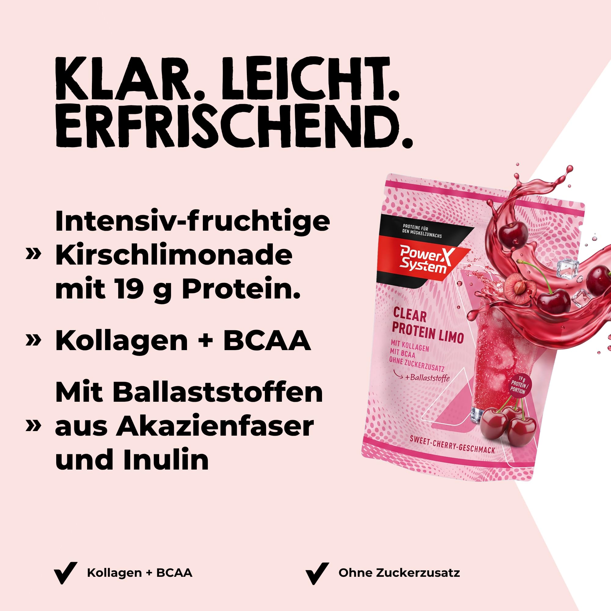 power-system-clear-protein-limo-sweet-cherry-300-g image 2