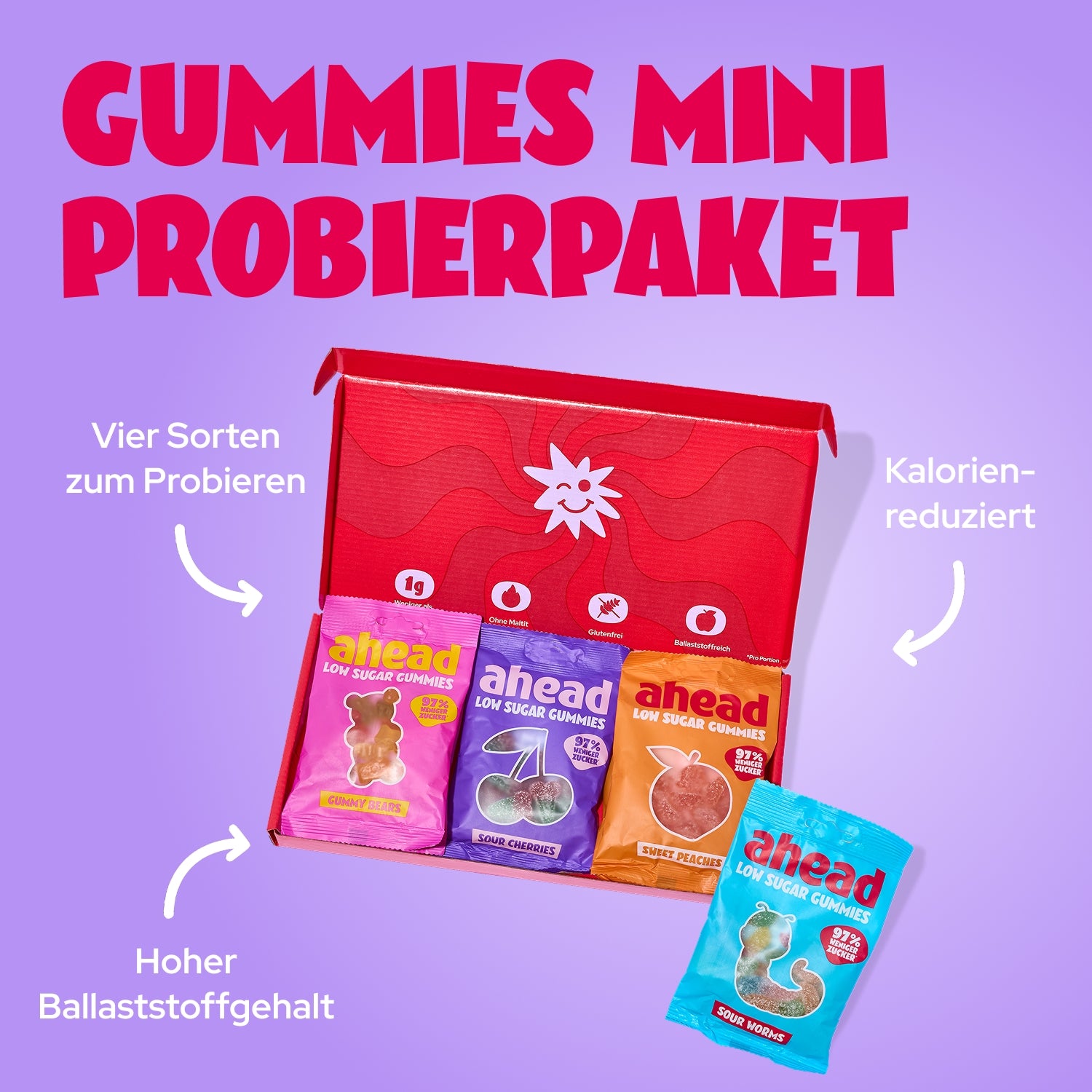 ahead-limited-gummies-mini-probierpaket-zuckerarme-fruchtgummis-ohne-zuckerzusat image 2