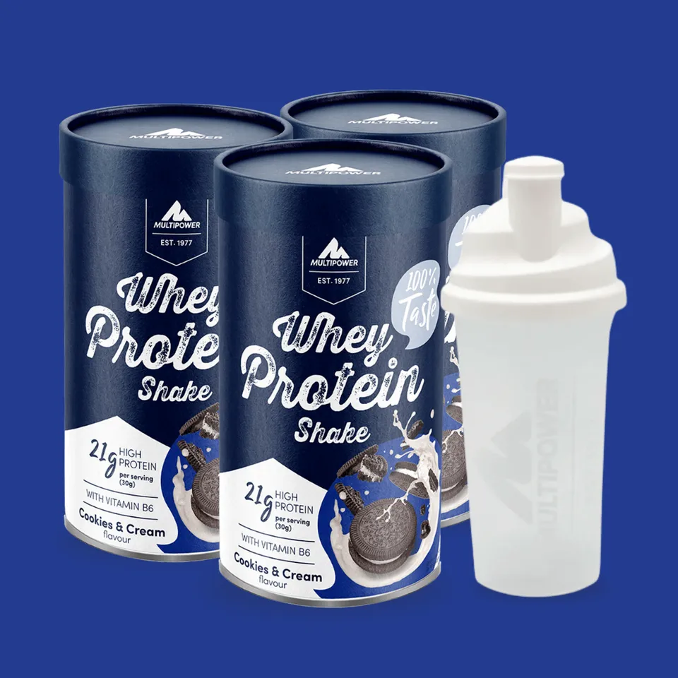 multipower-proteinpulver-bundle-cookies-cream-3x420g-shaker image 1