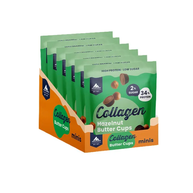 multipower-collagen-hazelnut-butter-cups-6x70g image 1