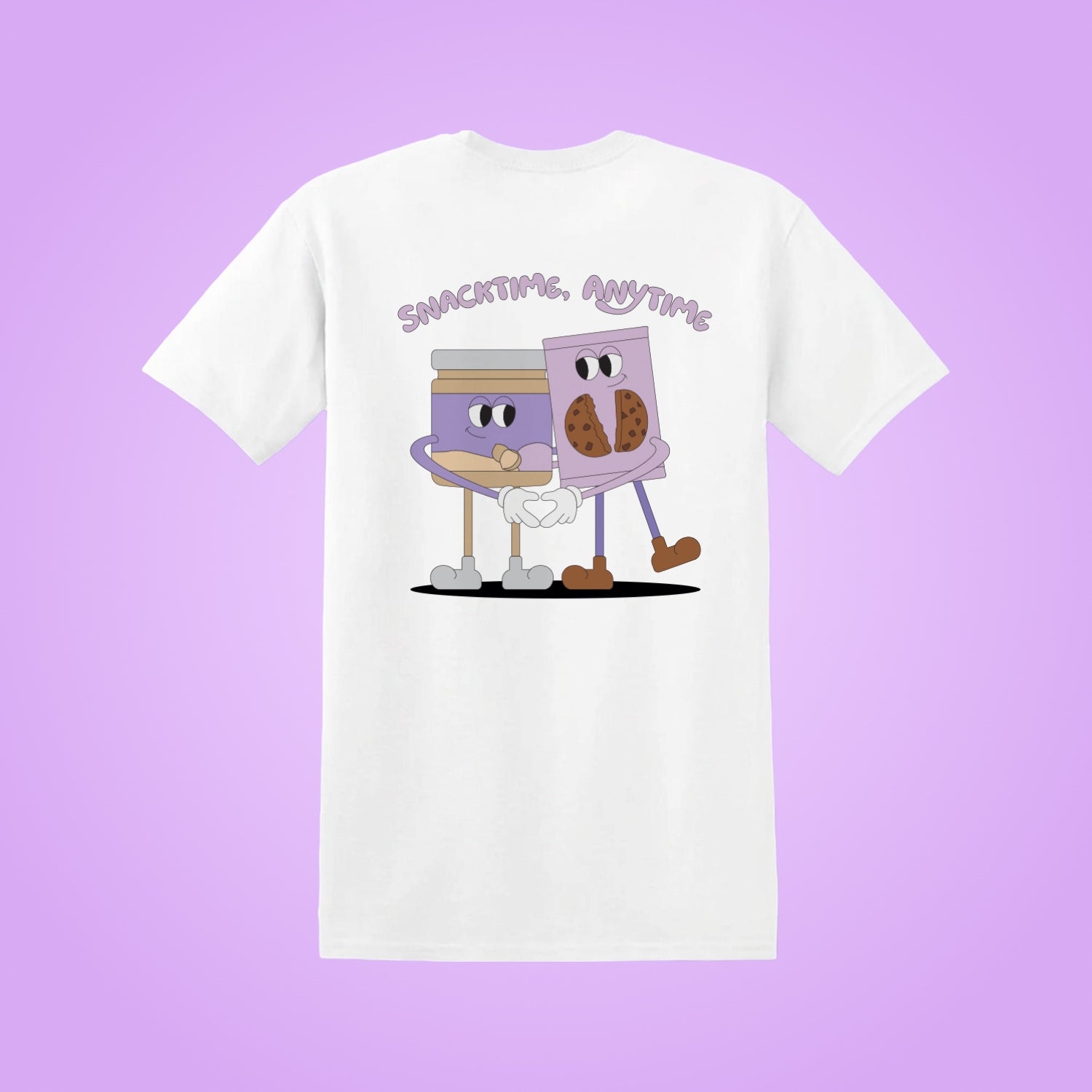 ahead-community-t-shirt-lila-print-vorne-artwork-hinten image 1