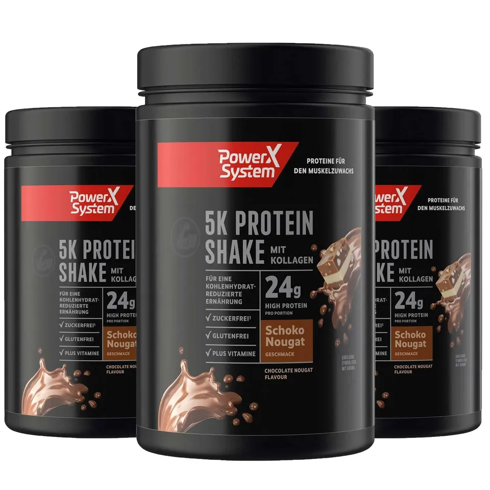 power-system-5k-protein-shake-schoko-nougat-3-x-360-g-mehrkomponenten image 1