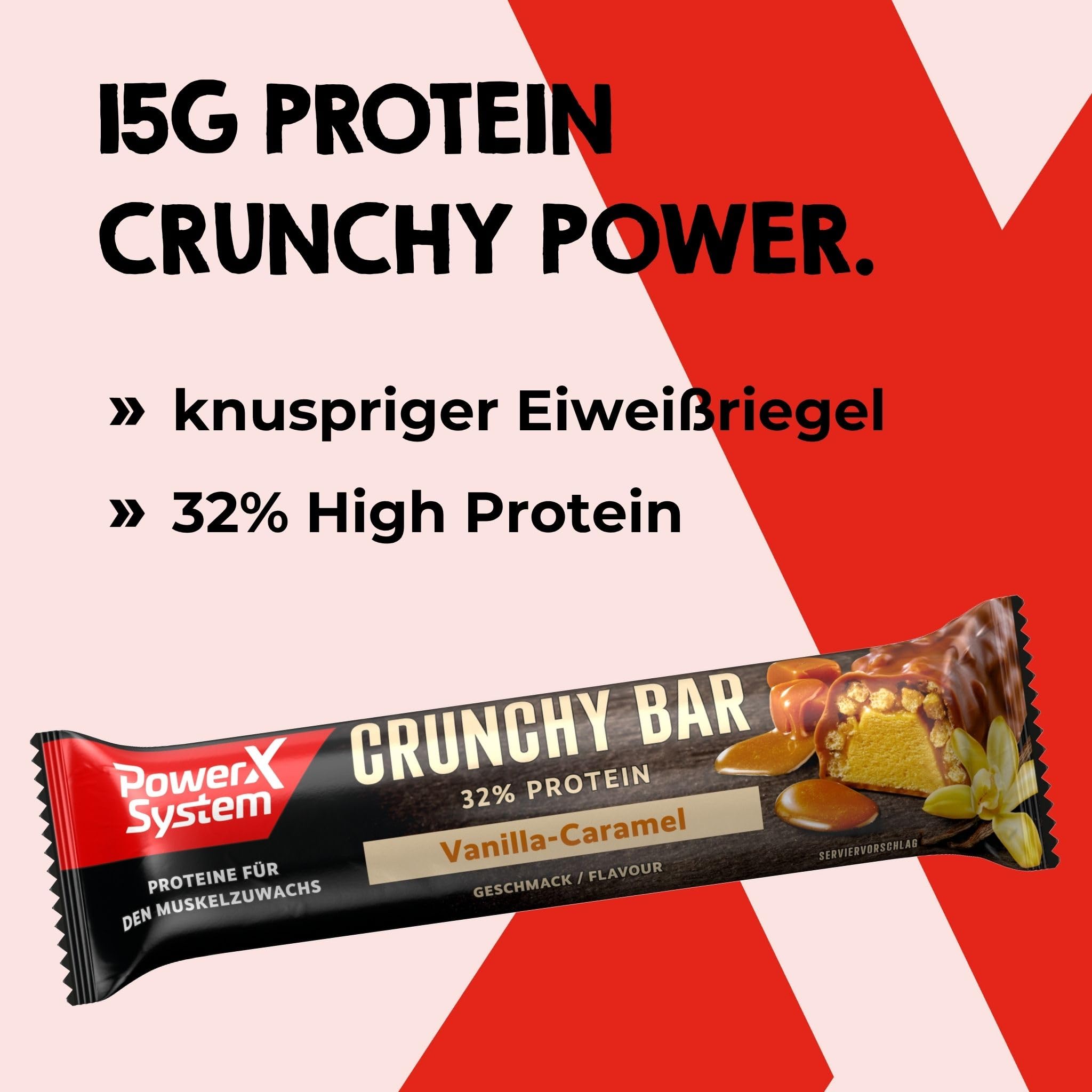 power-system-crunchy-bar-proteinriegel-vanilla-caramel-21-x-45-g image 2