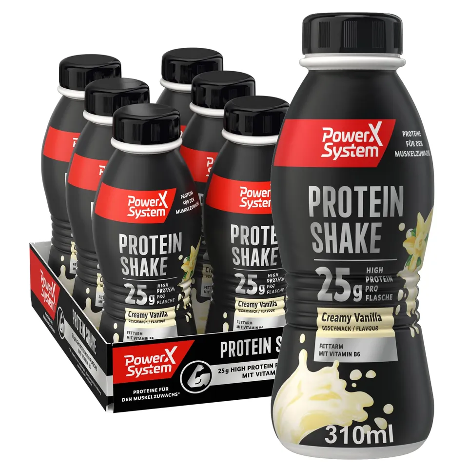 power-system-protein-shake-creamy-vanilla-high-protein-drink-6-x-310-ml image 1