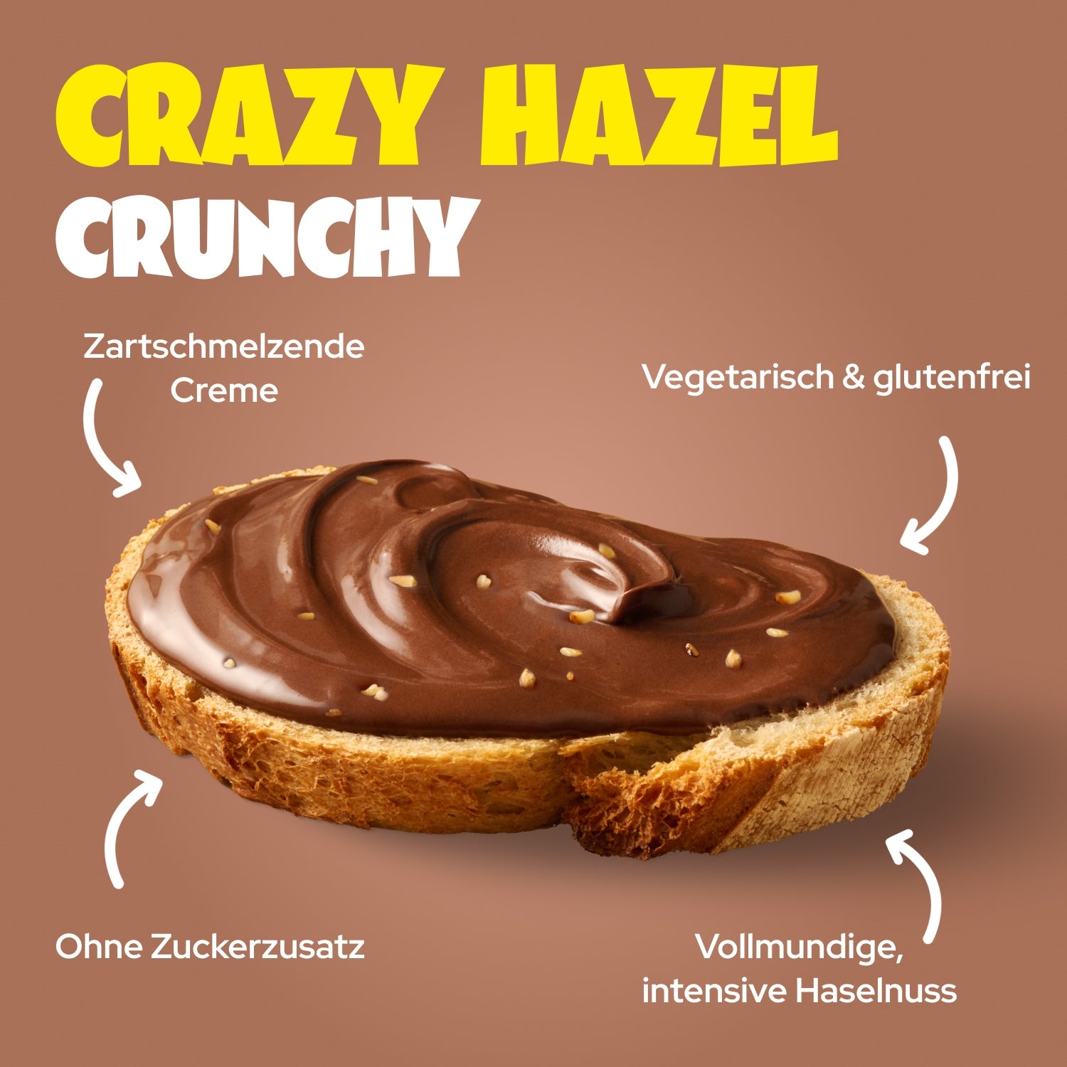 ahead-crazy-hazel-crunchy-200g-low-sugar-nusscreme-mit-knusprigen-haselnussst-ck image 2