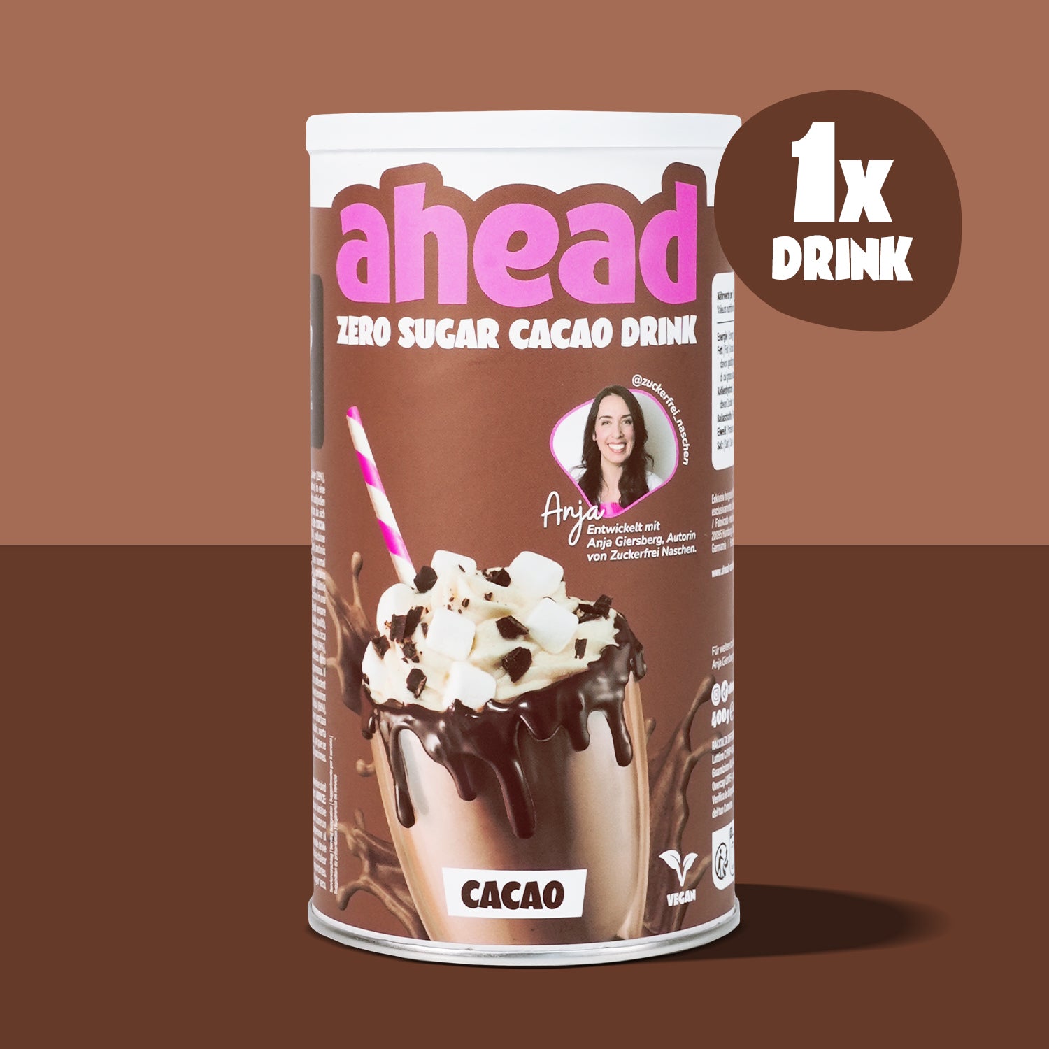 ahead-suikervrij-cacaopoeder-1er-pack image 1