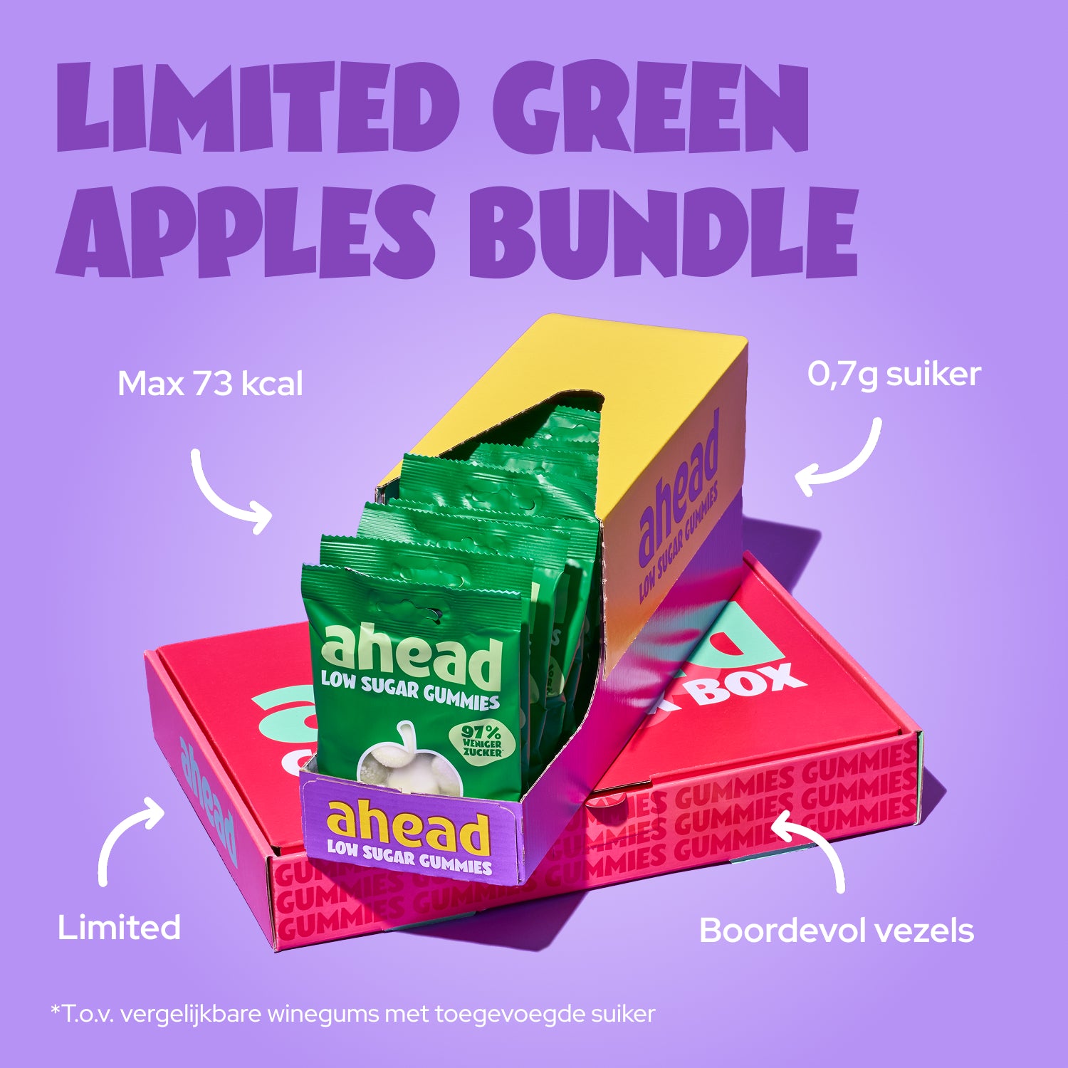 ahead-limited-green-apples-bundle-12-t-ten-low-sugar-gummib-rchen-extra-tray image 8