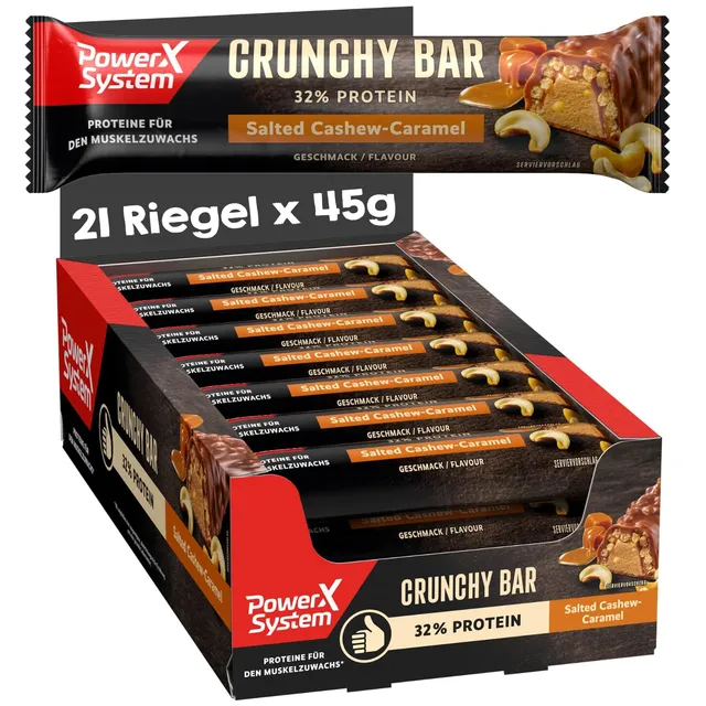 power-system-crunchy-bar-salted-cashew-caramel-21-x-45g image 1