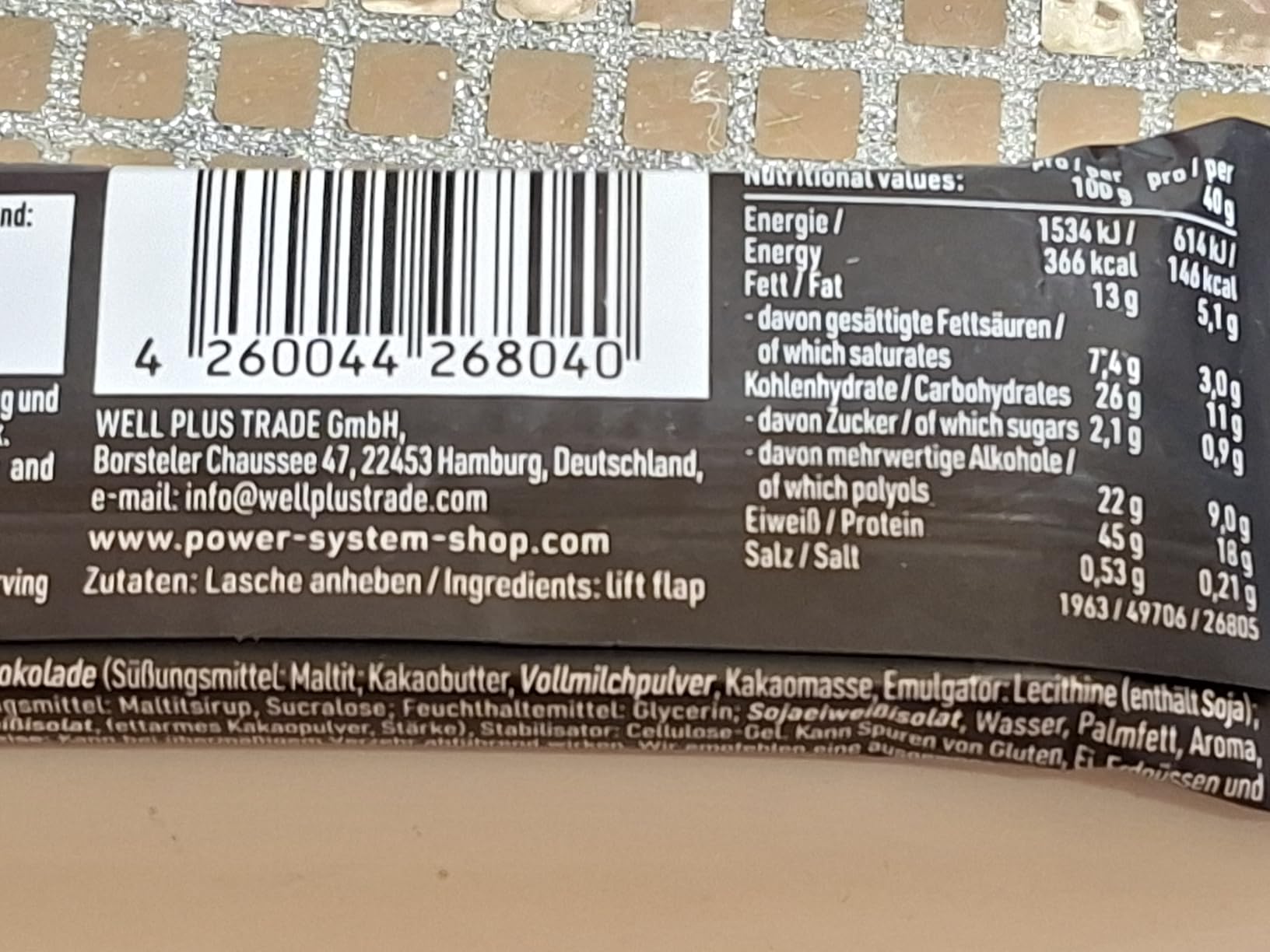 Bester Cookies & Cream Riegel