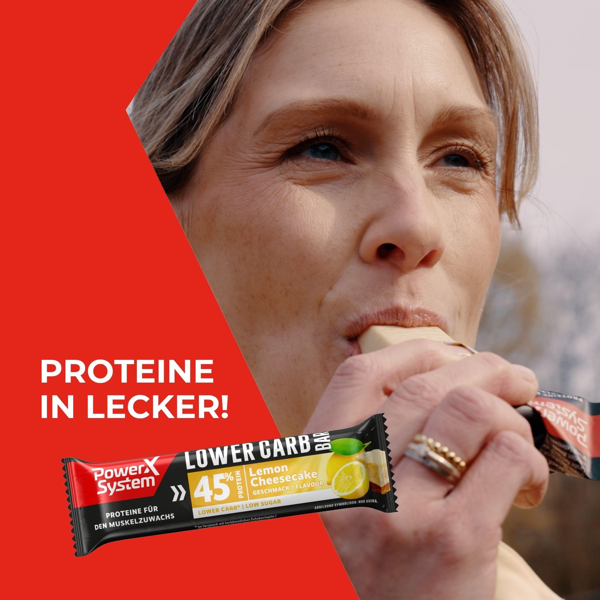 power-system-lower-carb-bar-lemon-cheesecake-12-x-40-g-45-protein-riegel-box image 5