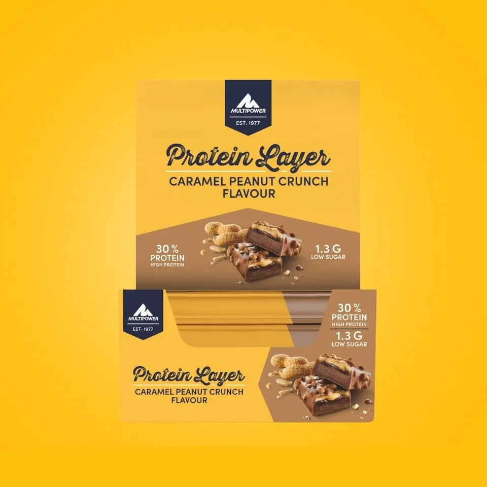 multipower-protein-layer-karamell-erdnuss-crunch-karton-18x50g-riegel image 1