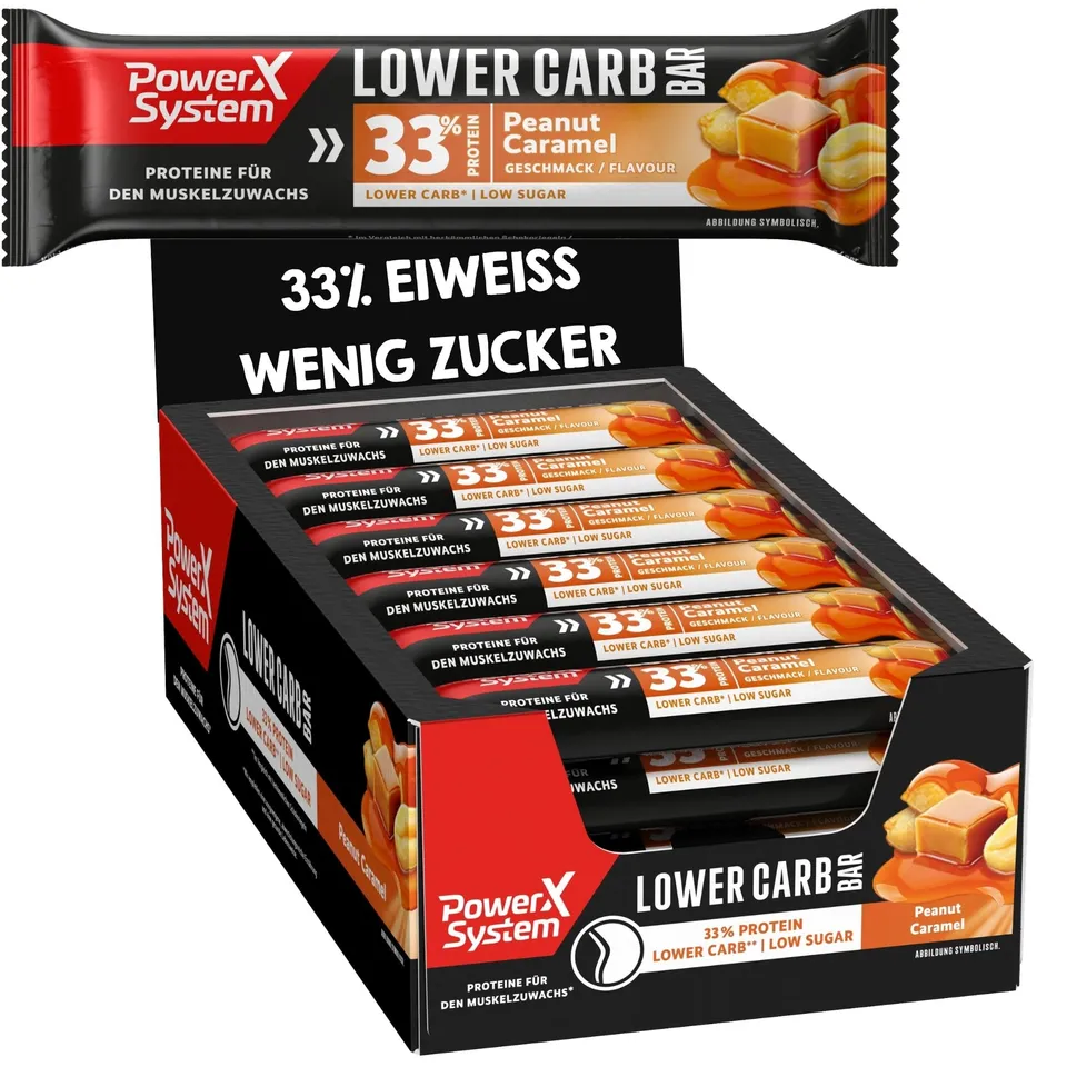 power-system-lower-carb-bar-peanut-caramel-33-protein-18-x-45-g image 1